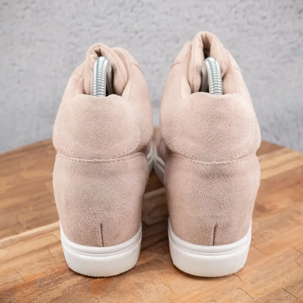 Blondo Glenda‎ Waterproof Sneaker Bootie Mushroom Suede Size 10 M